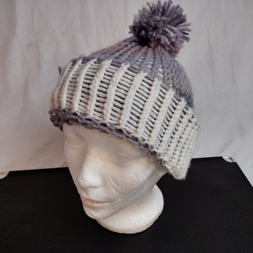 Scandinavian style winter hat - hand knit - Super Soft!!